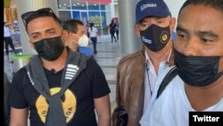 Esteban Rodríguez y Héctor Luis Valdés Cocho fueron acogidos por las autoridades de Ecuador.