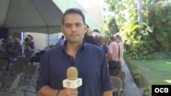 El periodista cubano Ignacio González, del medio independiente "En Caliente Prensa Libre".