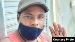 Dixán Gainza Moré, preso desde el 11 de julio en Kilo 8, Camagüey.