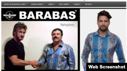Barabas anuncia su camisa con la imagen de "El Chapo".
