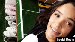 Mileydi Salcedo, de 24 años, en una foto de su perfil de Facebook.