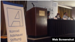 “Caminos para una Cuba Democrática” organizado por la Fundación Konrad Adenauer y la MUAD.